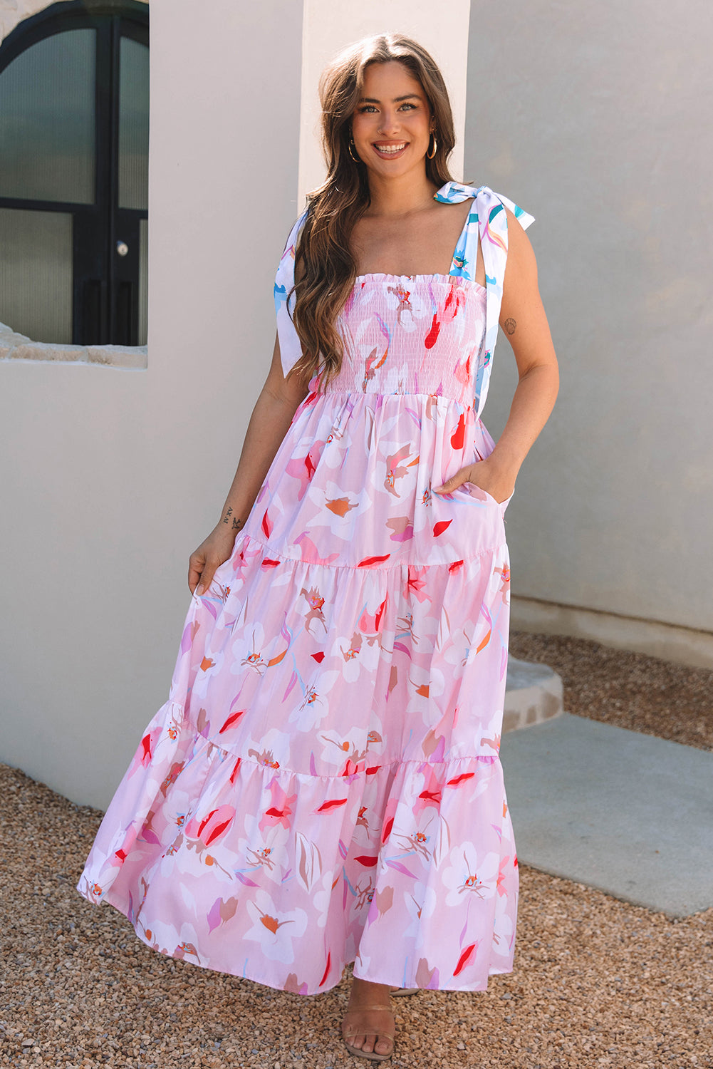Jedda Floral Print Maxi Dress