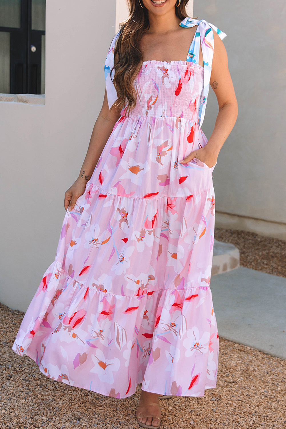 Jedda Floral Print Maxi Dress