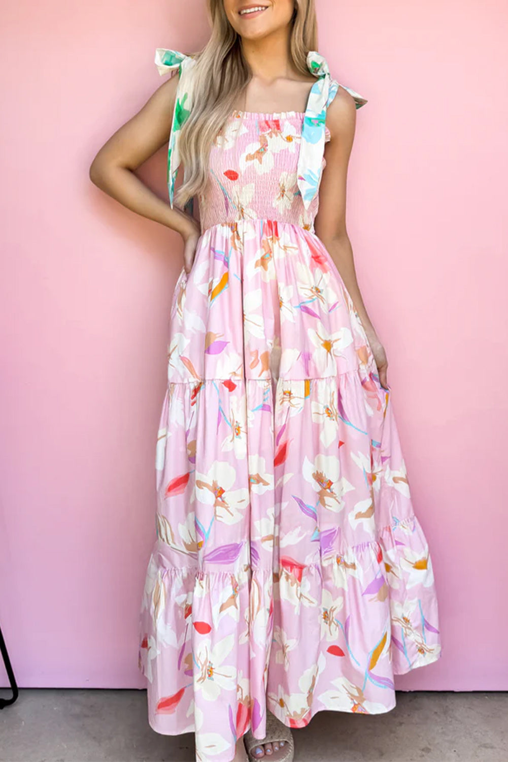 Jedda Floral Print Maxi Dress